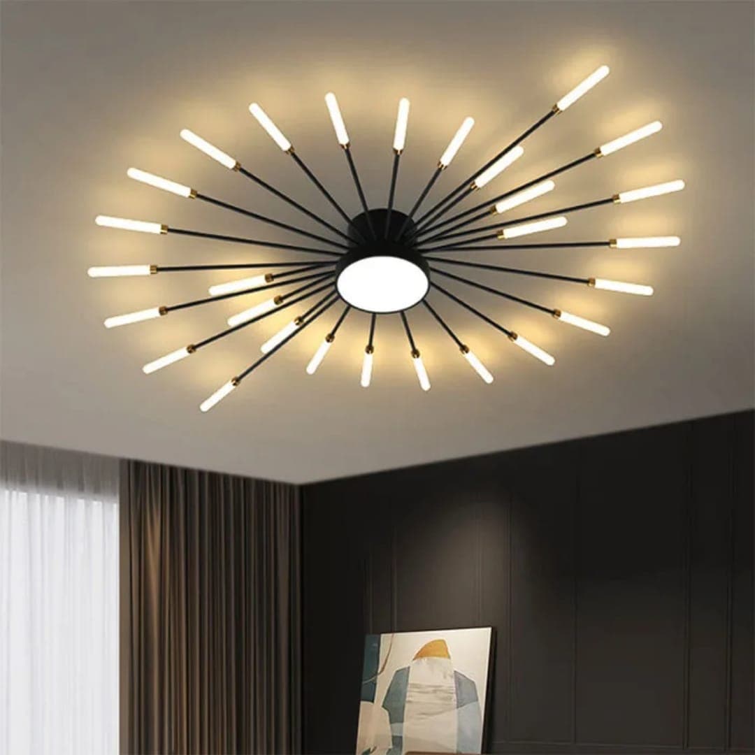 Black Modern Chandelier Lighting Fixture for Apartments. - View 1