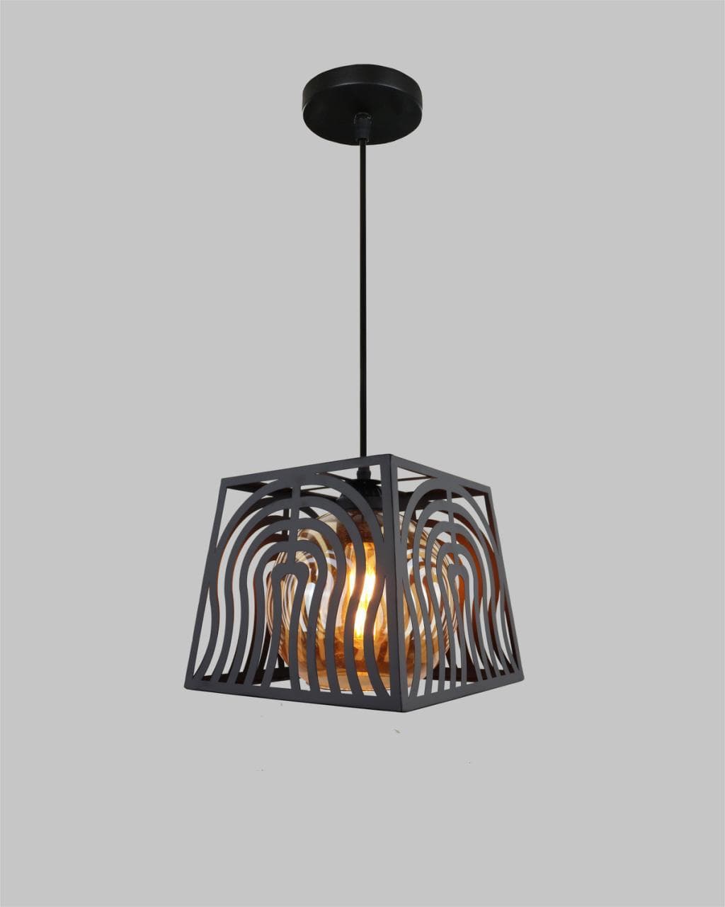 Modern Metal Cage Pendant Light for Dining Room & Hallway. - View 1