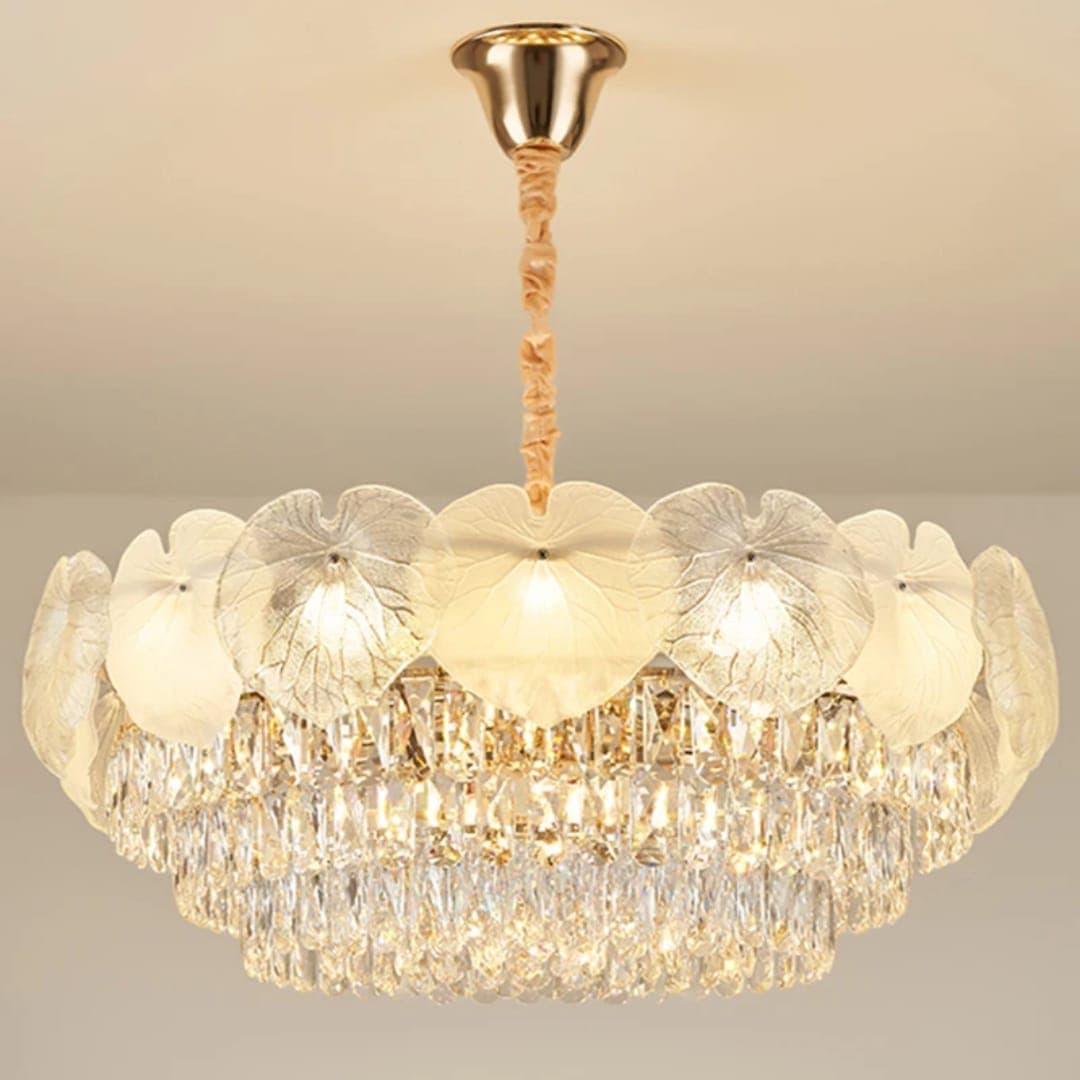 Round Crystal Pendant Chandelier for Modern Interiors. - View 1