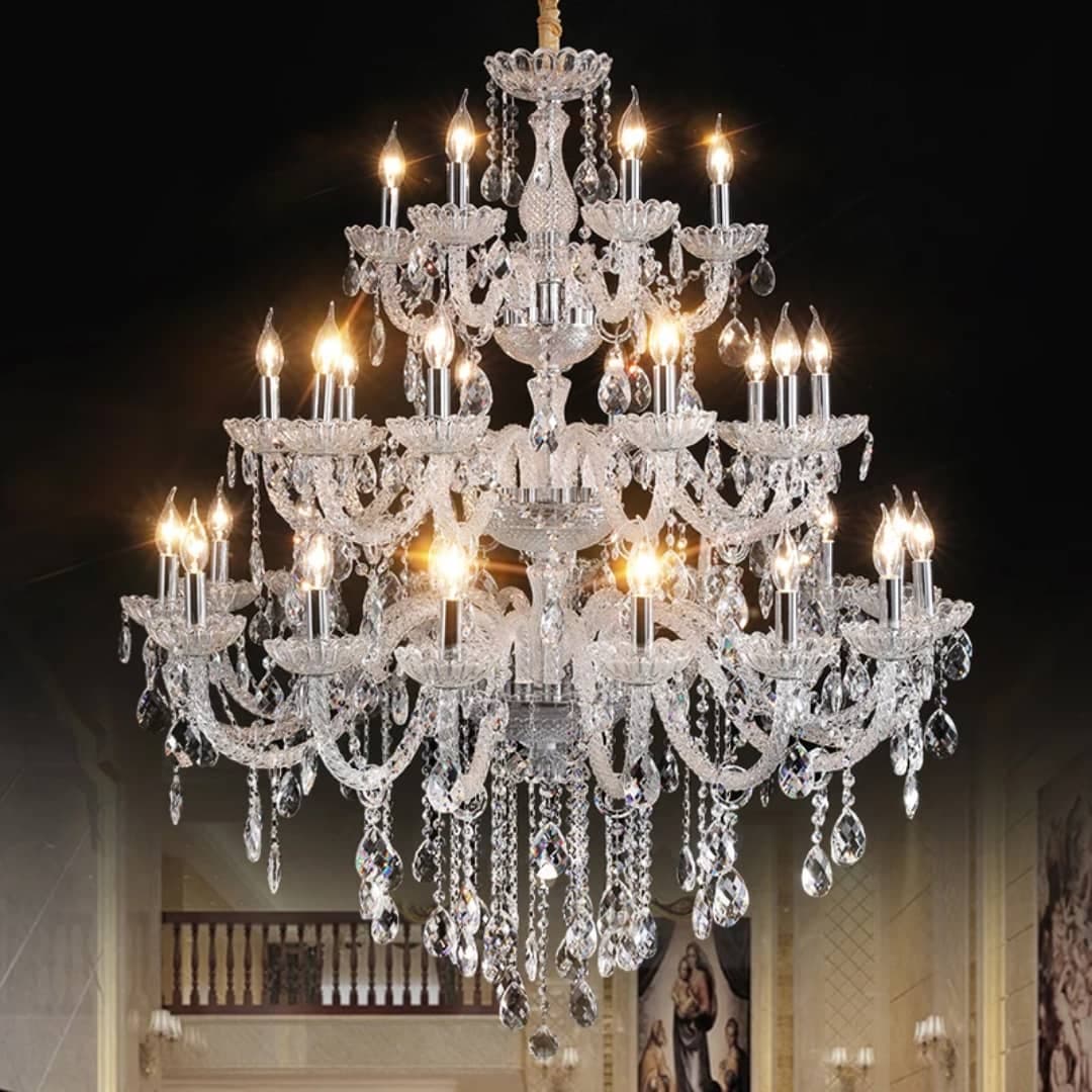 Large Luxury Crystal Chandelier for Foyer, Staircase and High Ceiling Living Room. - View 1